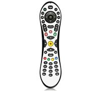 Plain Coloured vinyl Skin Sticker for Virgin Media TiVo TV Remote Control (White)