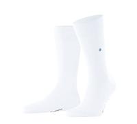 Burlington Men's Socks - Lord M So - Cotton Plain - 1 Pair White Size 6.5-11