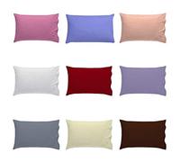 Plain Cot Bed Pillow Case Only for Baby Toddler - Poly Cotton Fabric 1 Piece Pillow Cover Size 40 x 60 cm (Mink/Latte)