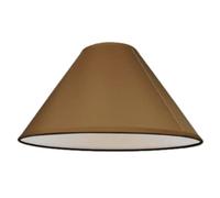 Plain Cotton Coolie Lampshade - for Table Lamps Or Ceiling - Cylinder Pendant with Reducer - 10" / 25 cm - Mocha