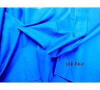Plain Cotton Lawn 2-metres 44" inches Wide Cut Fabric Solid Dyed Material DIY Craft (78 x 44 inches, Ink Blue)