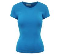 Plain Cotton Short Sleeve Crew Neck Blue T-Shirt Champion Blue L