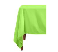 Plain Cotton Tablecloth, 137cm x 228cm Homescapes Lime One Size