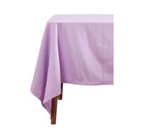 Plain Cotton Tablecloth, 137cm x 228cm Homescapes Mauve One Size