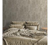 Plain Cream Distressed Stone Concrete Effect Cove Texture Feature Wallpaper