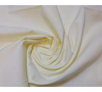 Plain Cream Polycotton Fabric for Dressmaking, Art & Craft, Sewing, Quilting | 45'' - 115 cm Wide| Precut Length 10m