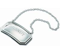 Plain Decanter Label Solid Sterling Silver 925 Rectangular Traditional Cut Corners Made & Hallmarked in Birmingham Gift Boxed
