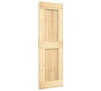 (plain design, 70 x 210 cm) vidaXL Solid Pine Wood Door Porch Wooden Sliding Entrance Door Home Front Door