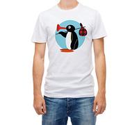 Plain Design Pingu Noot Noot Funny Short Sleeve White Men's t Shirt (L)