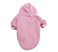 Plain Dog Clothes Pet Clothes Clothes Jumper Spring Winter Small Medium Dog Jumper Dog Coat for Miniature Pinscher (Pink, L)