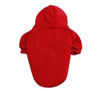 Plain Dog Clothes, Pet Clothes, Jumper, Spring, Winter, Small, Medium Dog Jumper, Dog Coat for Miniature Pinscher (Red, 2XL)