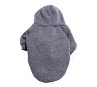 Plain Dog Clothes, Spring, Winter Pet Clothes, Stylish and Elegant Dog Coat, Thick Warm Winter Hoodies, for Large, Medium and Small Dogs (Grey, M)