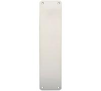 Plain Door Finger Plate 350 X 75mm Bright Stainless Steel Push Plate