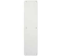 Loops Plain Door Finger Plate - 350 x 75mm - Satin Anodised Aluminium Push Plate | Protective Door Push Plate - Commercial Door Finger Plate - Plain/Push/Pull Engraved Options