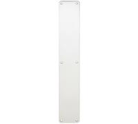 Plain Door Finger Plate 500 x 75mm Bright Stainless Steel Push Plate