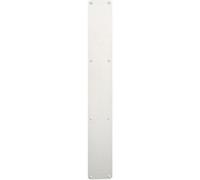Loops Plain Door Finger Plate - 650 x 75mm - Bright Stainless Steel Push Plate | Protective Door Push Plate - Commercial Door Finger Plate - Plain/Push/Pull Engraved Options
