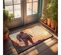 Plain Doormat For Crafts Timeless Frozen Moments: A Cartoon Character'S Journey Through Et Doormat Vintage Bar Decor Large Bath Mat(40X60CM)