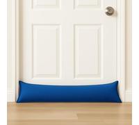 Plain Draught Stopper for Doors & Windows - Draft Excluder & Heat Insulator to Keep Warm, Block Cold Air, Reduce Micro Dust & Save Energy - Door Window Energy Saver (Blue)