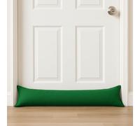 Plain Draught Stopper for Doors & Windows - Draft Excluder & Heat Insulator to Keep Warm, Block Cold Air, Reduce Micro Dust & Save Energy - Door Window Energy Saver (Green)