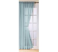Plain duck egg blue voile net curtain panel 59x48 inches drop 150cm x 122cm approx plain slot top traditional sheer elegant door net curtain