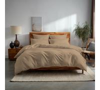 Plain Dyed Easy Care Polycotton Duvet Cover And Pillowcase/s Set Bed Linen Beige