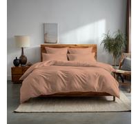 Plain Dyed Easy Care Polycotton Duvet Cover And Pillowcase/s Set Bed Linen Peach