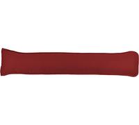 Plain Dyed Fabric Draught Excluder Stopper Cushion Heavy Door Draught Stopper Polycotton 92 x 20cm - Red