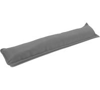 Plain Dyed Fabric Hollowfibre Filled Draught ExcluderDoor Draft Stopper Draft Blocker with Washable Cover - Easy Installation - Wind, Cold & Noise Guard Draft Insulator - 90x18cm (GREY, PACK OF 1)