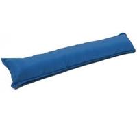 Plain Dyed Fabric Hollowfibre Filled Draught ExcluderDoor Draft Stopper Draft Blocker with Washable Cover - Easy Installation - Wind, Cold & Noise Guard Draft Insulator - 90x18cm (BLUE, PACK OF 1)