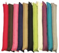 Plain Dyed Fabric Hollowfibre Filled Draught ExcluderDoor Draft Stopper Draft Blocker with Washable Cover - Easy Installation - Wind, Cold & Noise Guard Draft Insulator - 90x18cm (ASSORTED, PACK OF 4)