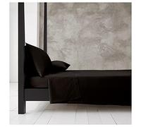 Plain Dyed Flat Sheet King Size, Hotel Quality Bed Sheets King Size, Fade Free King Size Flat Sheet, Black