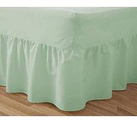 Plain Dyed Mint Pillow Case Pair Polycotton Percale Easy Care Only