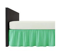 Plain Dyed Platform Base Valance Sheet Poly-Cotton 40cm Extra Deep Frilled Bedding Sheet | Easy Care Bed Sheet in 20 Colours | Single Double King Super king Size (Duck Egg, Single)