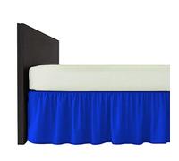Plain Dyed Poly-Cotton Frilled Bed Base Valance Sheet - Easy Care, In 20 Colours - Machine Washable (Royal Blue, King)