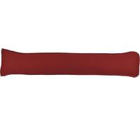 Plain Dyed Polycotton Draught Excluder 92×20cm - Heavy Door Draught Stopper Cushion (Red Polycotton)