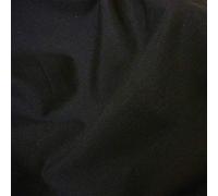 Plain Dyed Poplin Quality Black Polycotton Fabric (Per Metre)