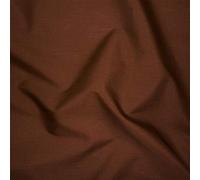 Plain Dyed Poplin Quality Brown Polycotton Fabric (Per Metre)