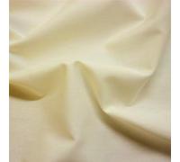 Plain Dyed Poplin Quality Cream Polycotton Fabric (Per Metre)