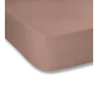 Plain Dyed Rose Tan Fitted Sheet 150x200 100% Cotton Percale