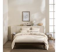 Plain Dyed Washed Cotton Percale Duvet Cover, Delicate, 140 x 200 cm, ESSIX
