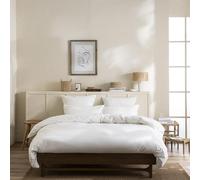 Plain Dyed Washed Cotton Percale Duvet Cover, Delicate, 200 x 200 cm, ESSIX