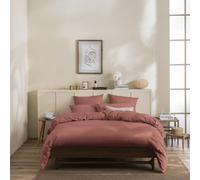 Plain Dyed Washed Cotton Percale Duvet Cover, Delicate, 240 x 220 cm ESSIX
