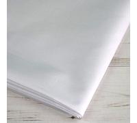 Plain Extra Wide White 100% Cotton Craft Sheeting Fabric 60" Wide - Sold Per Metre