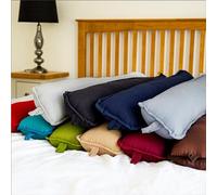 Plain Fabric Door Draught Excluder Hollowfibre Filling Draught Excluder Door Guard Energy Saver Perfect For Retaining Heat in Colder Winter Months In 90x18cm (Pack of 1 Excluder (Navy))