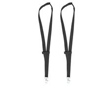 Plain Fabric Pen Lanyards, Lanyards with Pen and Glasses Holder, Anti-Lost Lanyard Pen Holder for Teacher Student Office Worker (Black)