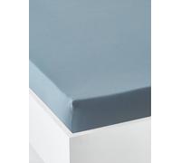 Plain Fitted Sheet for Children denim blue