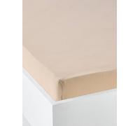 Plain Fitted Sheet in Organic Cotton* Gauze for Babies vanilla