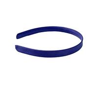 Plain Flat SATIN Fabric Thick ALICE BAND 15mm HEADBAND Hair Band Accessories (Navy Blue)