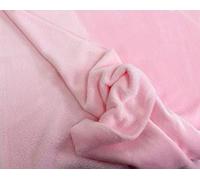Plain Fleece Fabric Cuddle Warm Super Soft Plush Dress Gown Blanket Material Sold per Half METRE (Plain Pink)