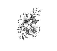 Plain Floral Arm, Collarbone, And Wrist Temporary Tattoo, Herbal Semi-permanent, Waterproof, And Long-lasting For Men And Women,Fake Tattoos